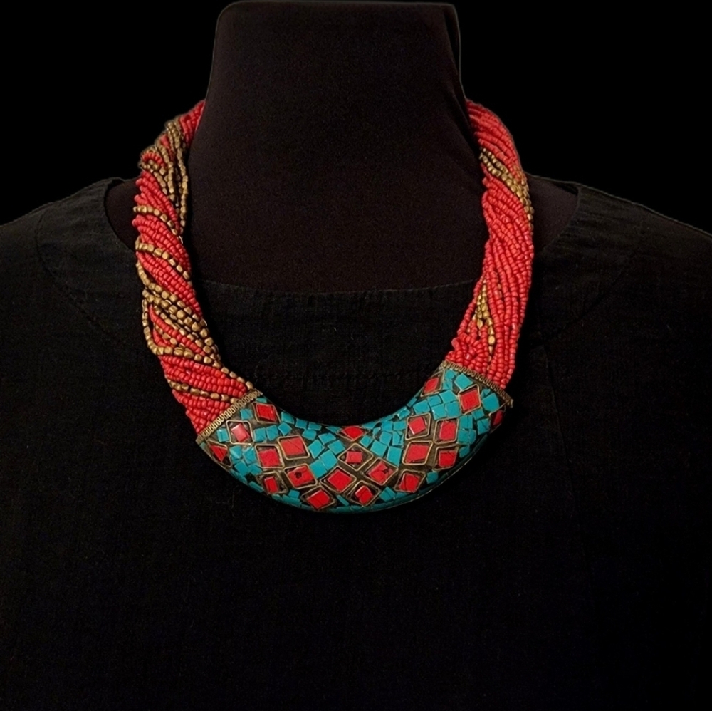 Beaded Tibetan Necklace